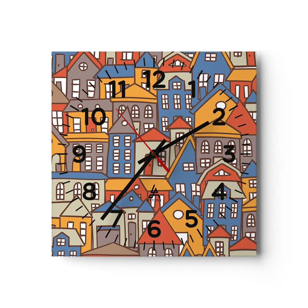Zegar ścienny - Za domem dom - 30x30 cm