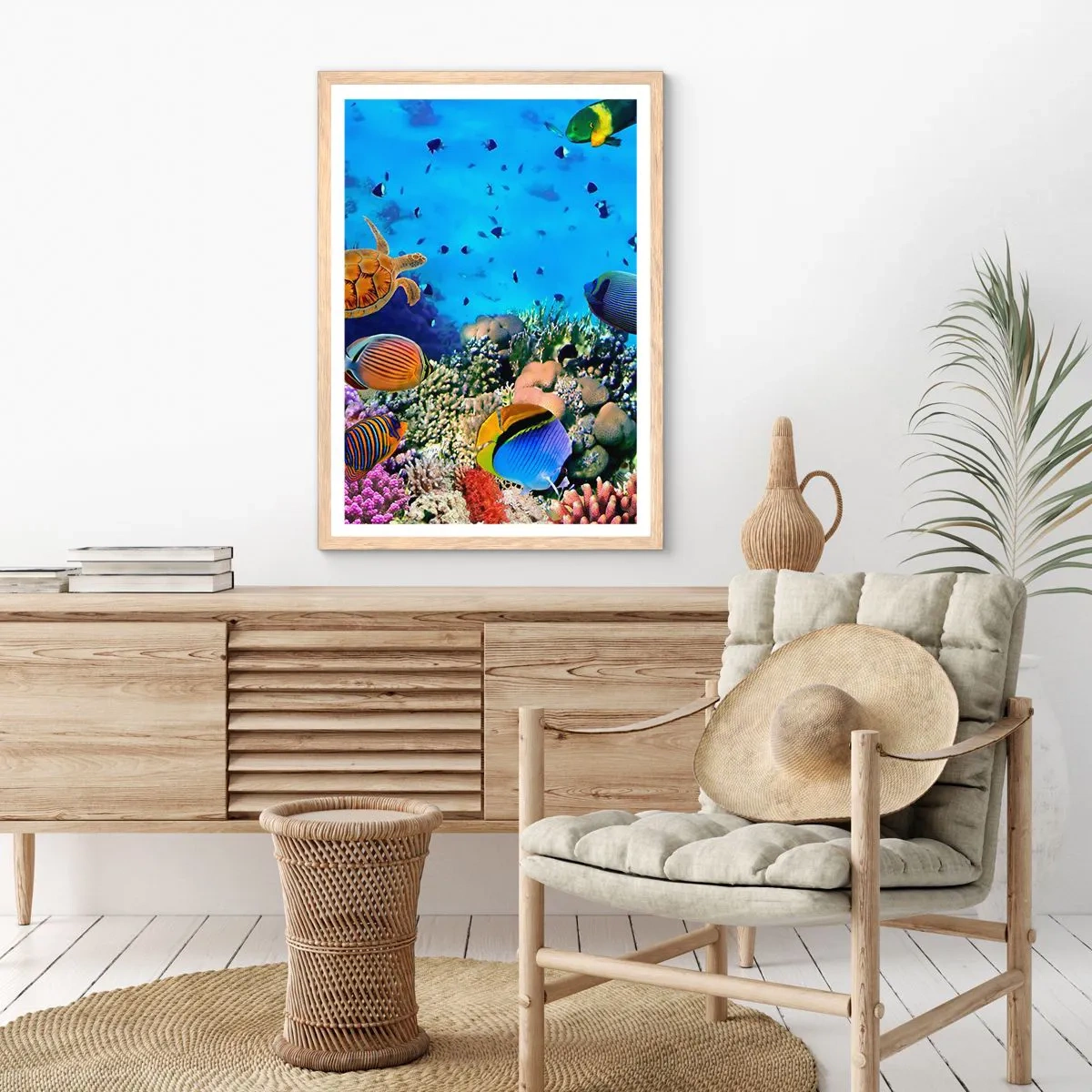 Plakat w ramie jasny dąb - I co my wiemy o życiu... - 30x40 cm