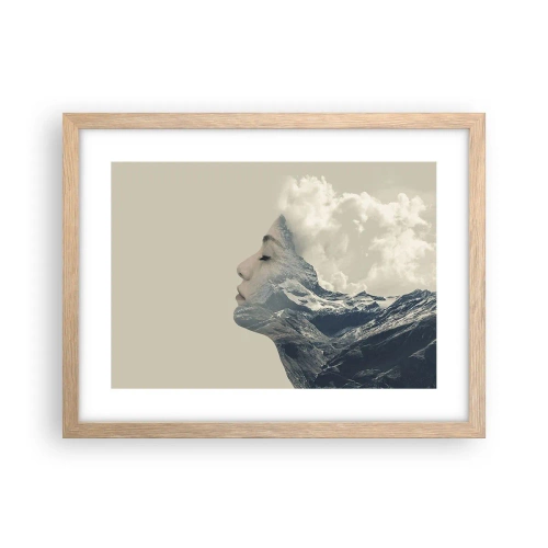 Plakat w ramie jasny dąb - Uroda żywiołów - 40x30 cm