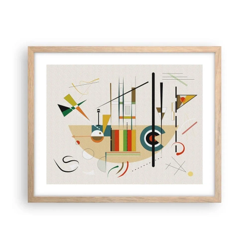 Plakat w ramie jasny dąb - I świat się śmieje - 50x40 cm