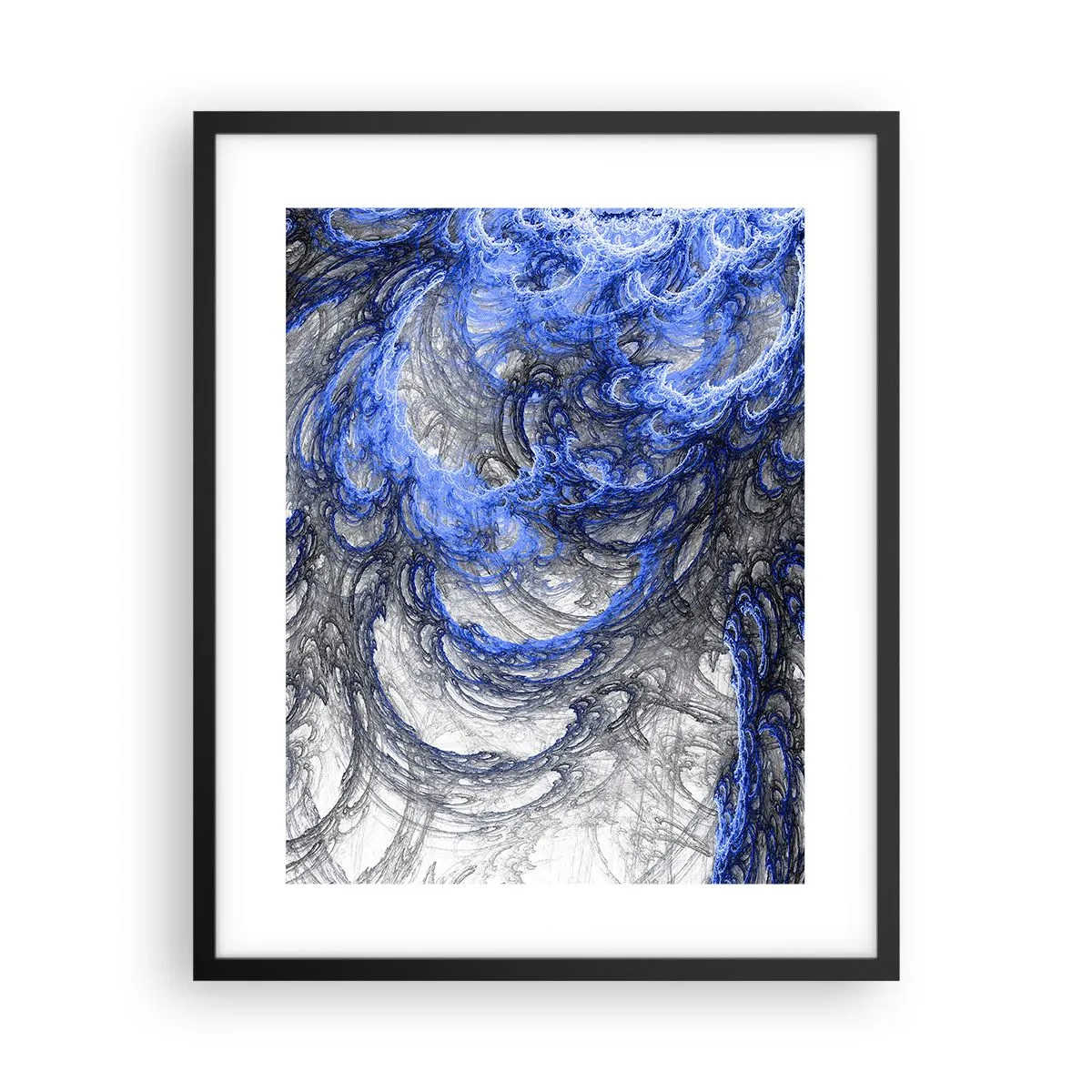 Plakat w czarnej ramie - Narodziny fali - 40x50 cm