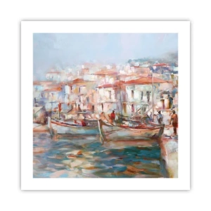 Plakat - Pastelowe wakacje - 50x50 cm