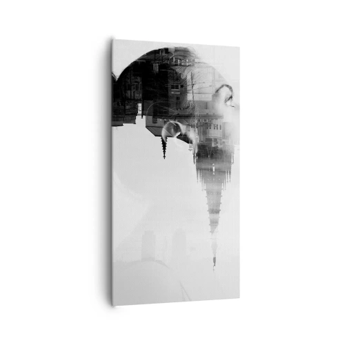 Obraz na płótnie - Po dwóch stronach szyby - 65x120 cm