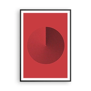 Plakat w czarnej ramie - Ruch kolisty - 70x100 cm