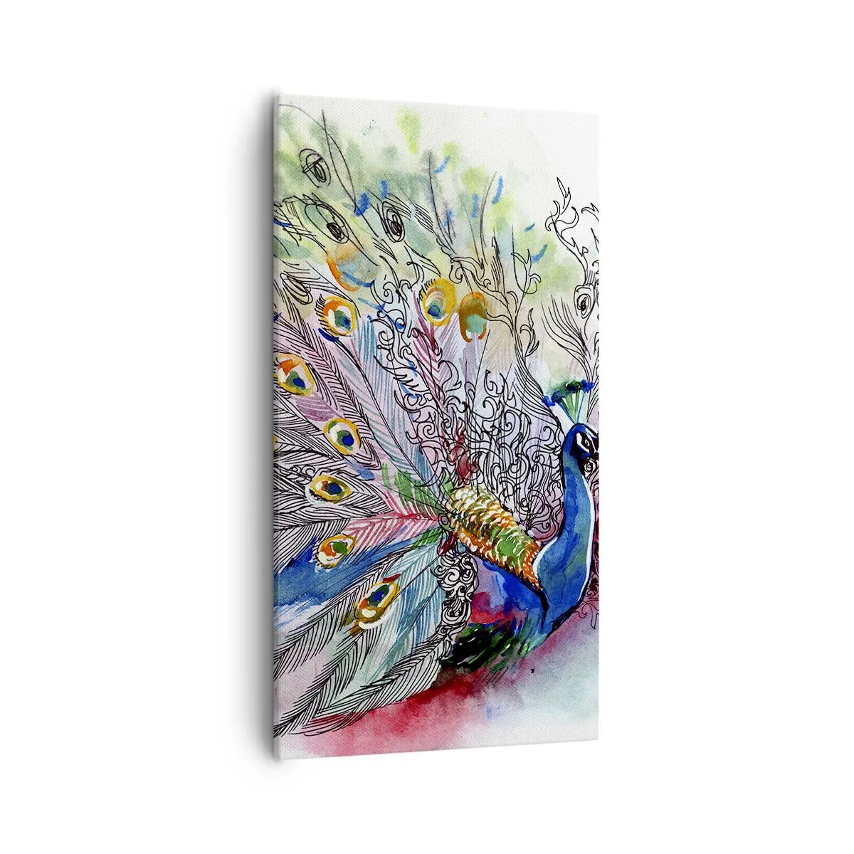 Obraz na płótnie - Z dumą przeciw szarości - 55x100 cm