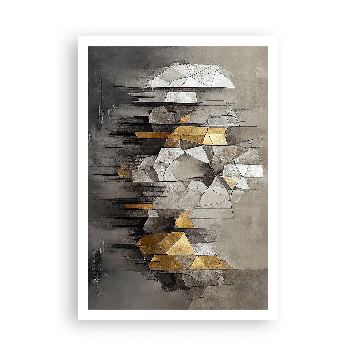 Plakat - Kompozycja z lodu i światła - 70x100 cm