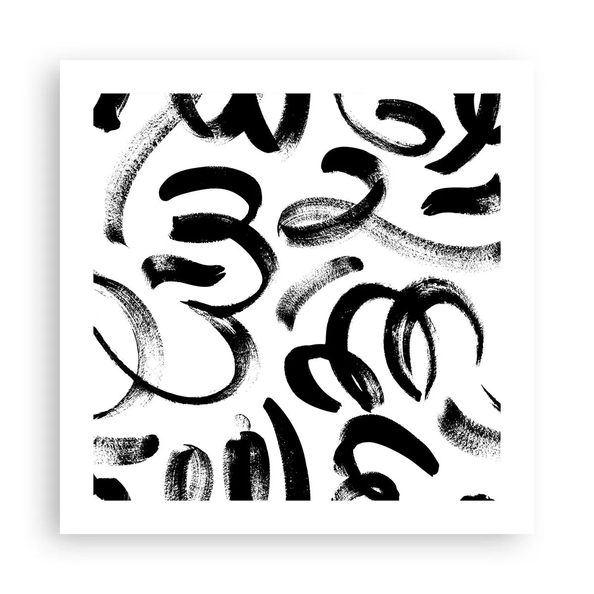 Plakat - Czarno na białym - 50x50 cm
