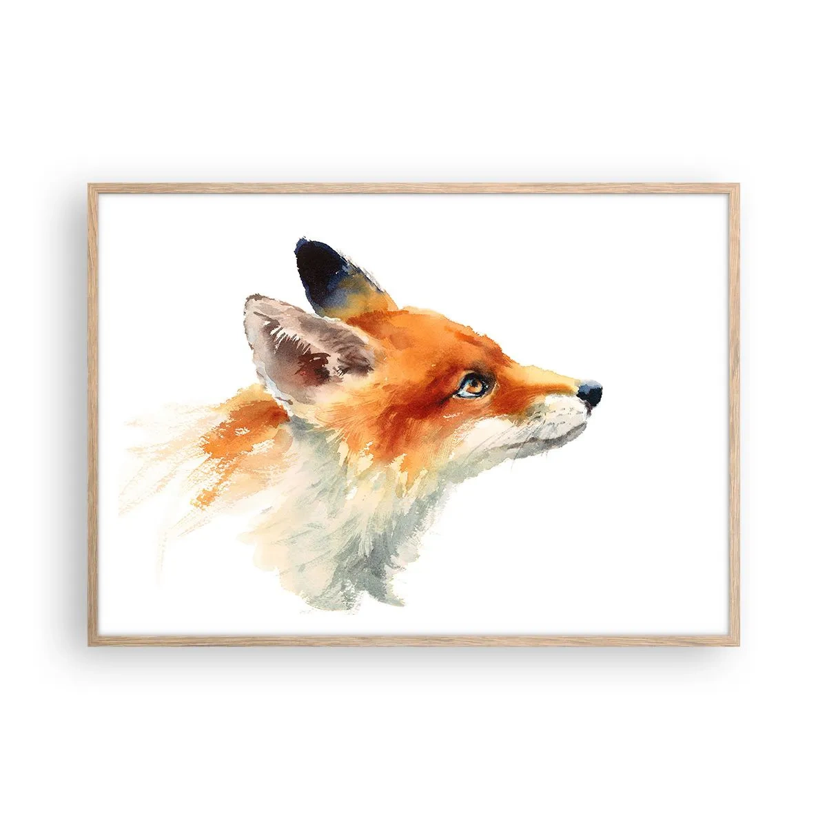 Plakat w ramie jasny dąb - Ostrożności nigdy za wiele - 100x70 cm