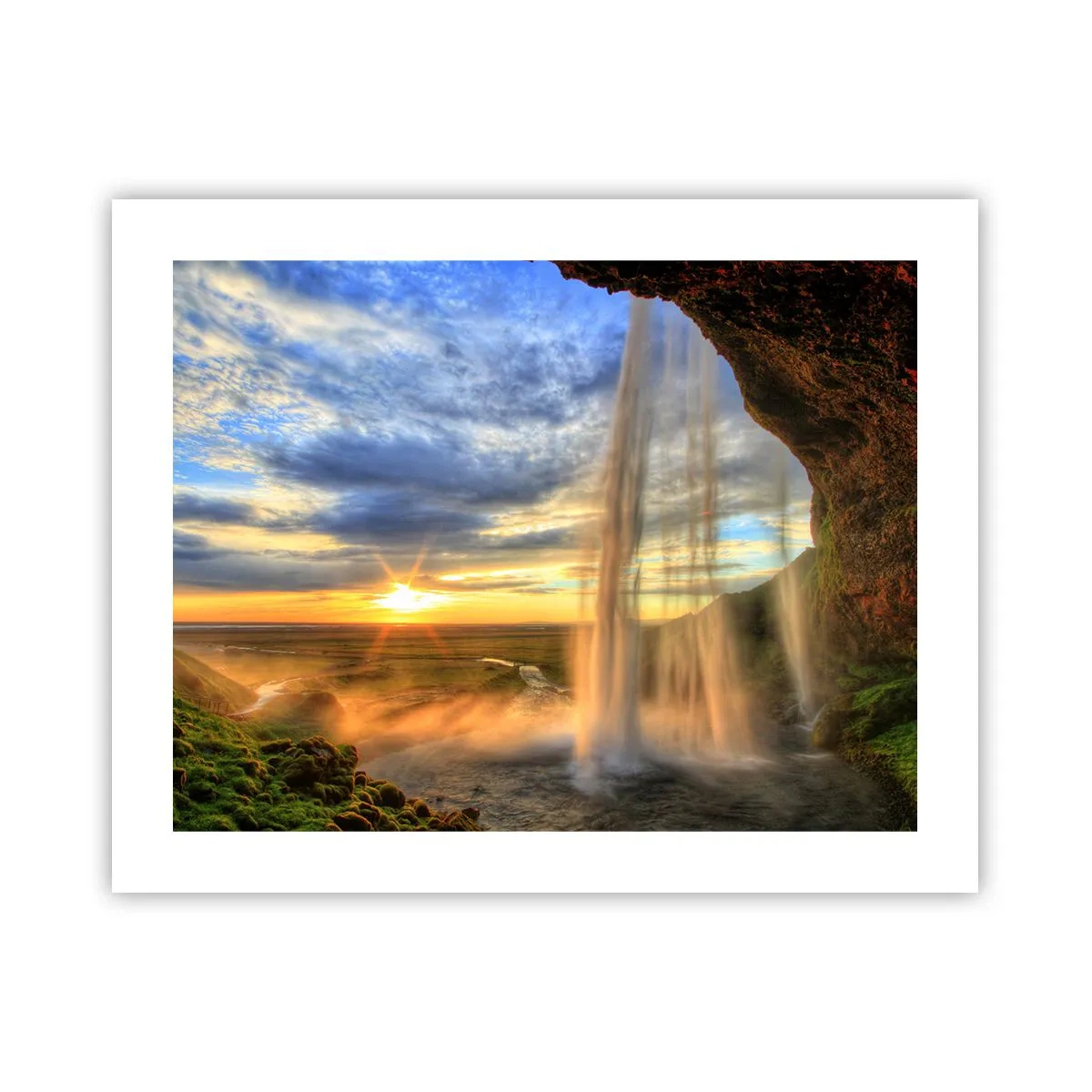 Plakat - Świat za zasłoną kropel - 50x40 cm