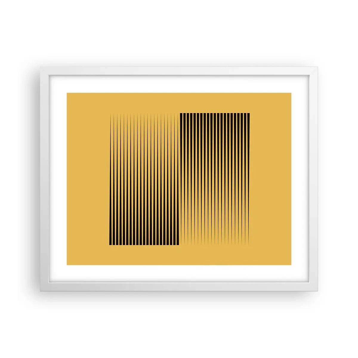 Plakat w białej ramie - Kwadratura przeciwieństw - 50x40 cm