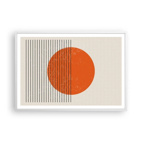 Plakat w białej ramie - Zawsze słońce - 100x70 cm