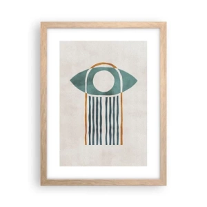 Plakat w ramie jasny dąb - Znaki i rytuały - 30x40 cm