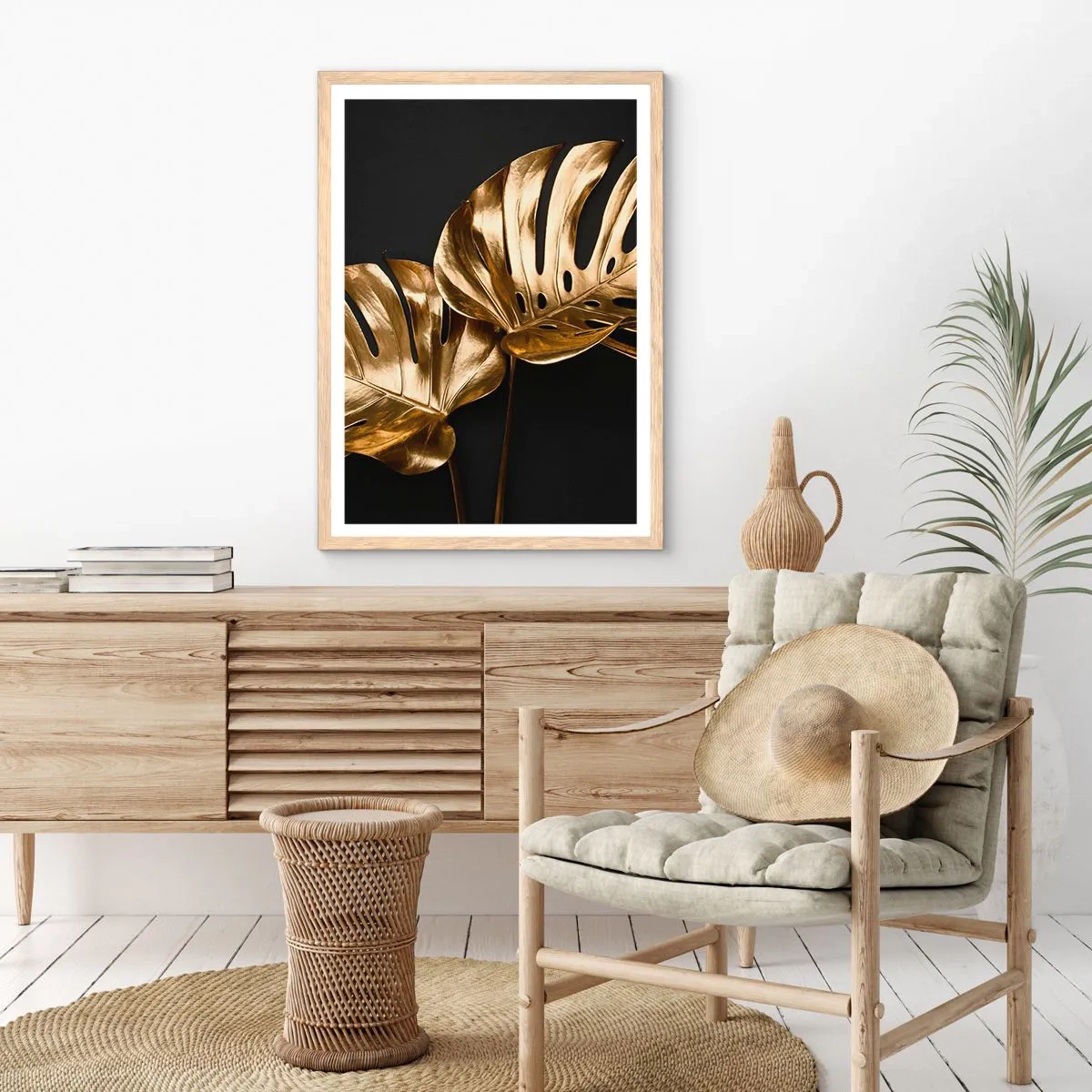 Plakat w ramie jasny dąb - Skarby natury - 70x100 cm