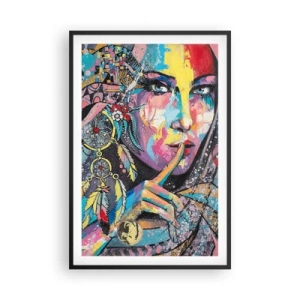 Plakat w czarnej ramie - Milcz, aż zrozumiesz - 61x91 cm