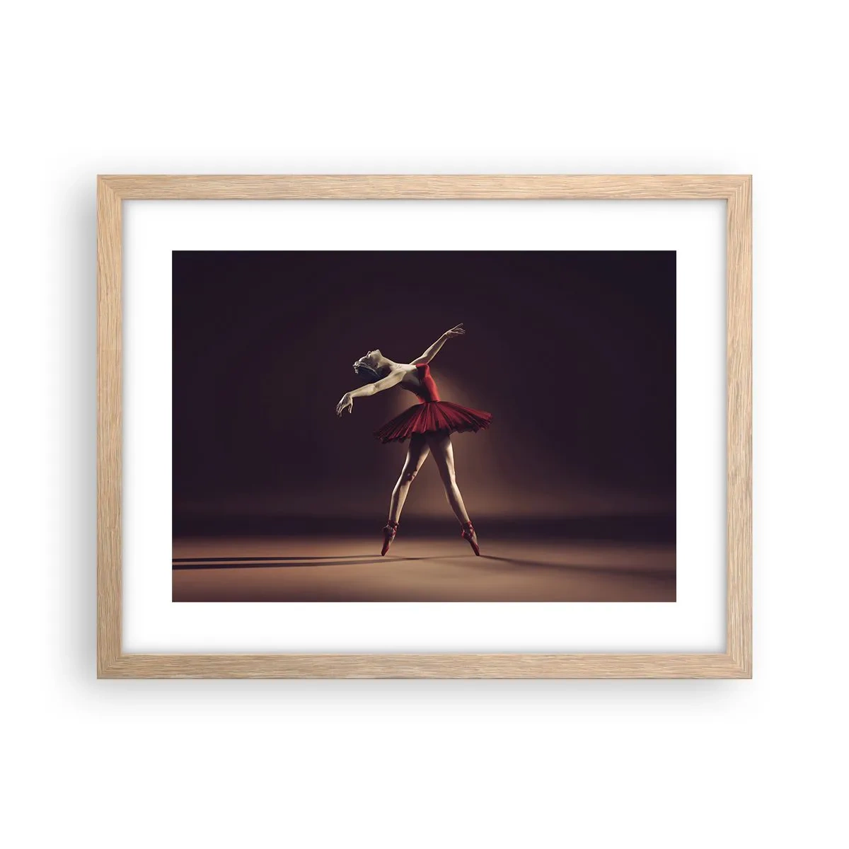 Plakat w ramie jasny dąb - Prima ballerina - 40x30 cm