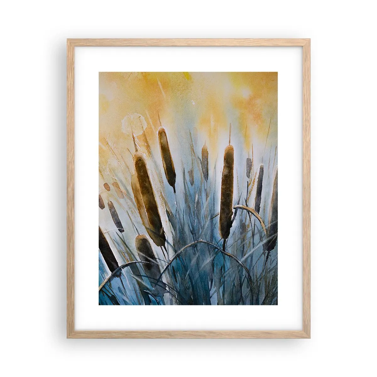 Plakat w ramie jasny dąb - Chłód wody, słońca żar - 40x50 cm