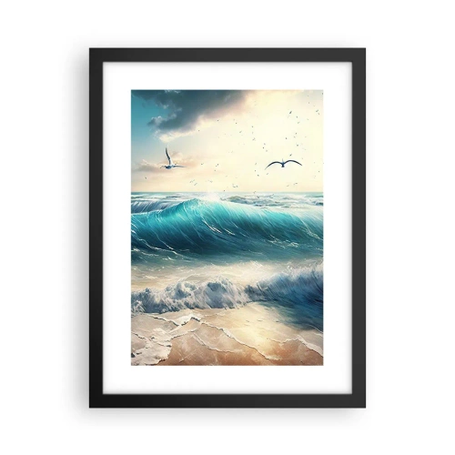 Plakat w czarnej ramie - Szumi tylko dla ciebie - 30x40 cm