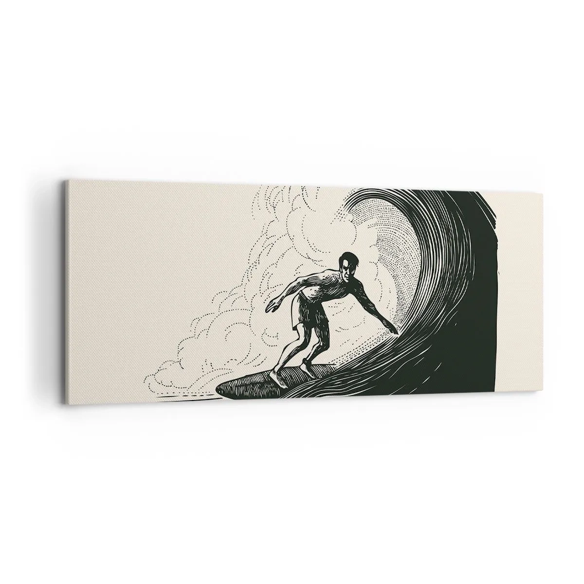 Obraz na płótnie - Król fali - 100x40 cm