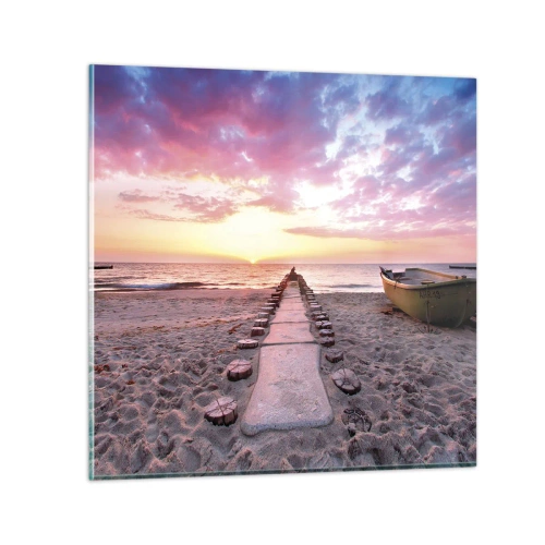 Obraz na szkle - Chwila głębokiego przeżycia - 60x60 cm