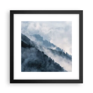 Plakat w czarnej ramie - Mistyka gór - 30x30 cm