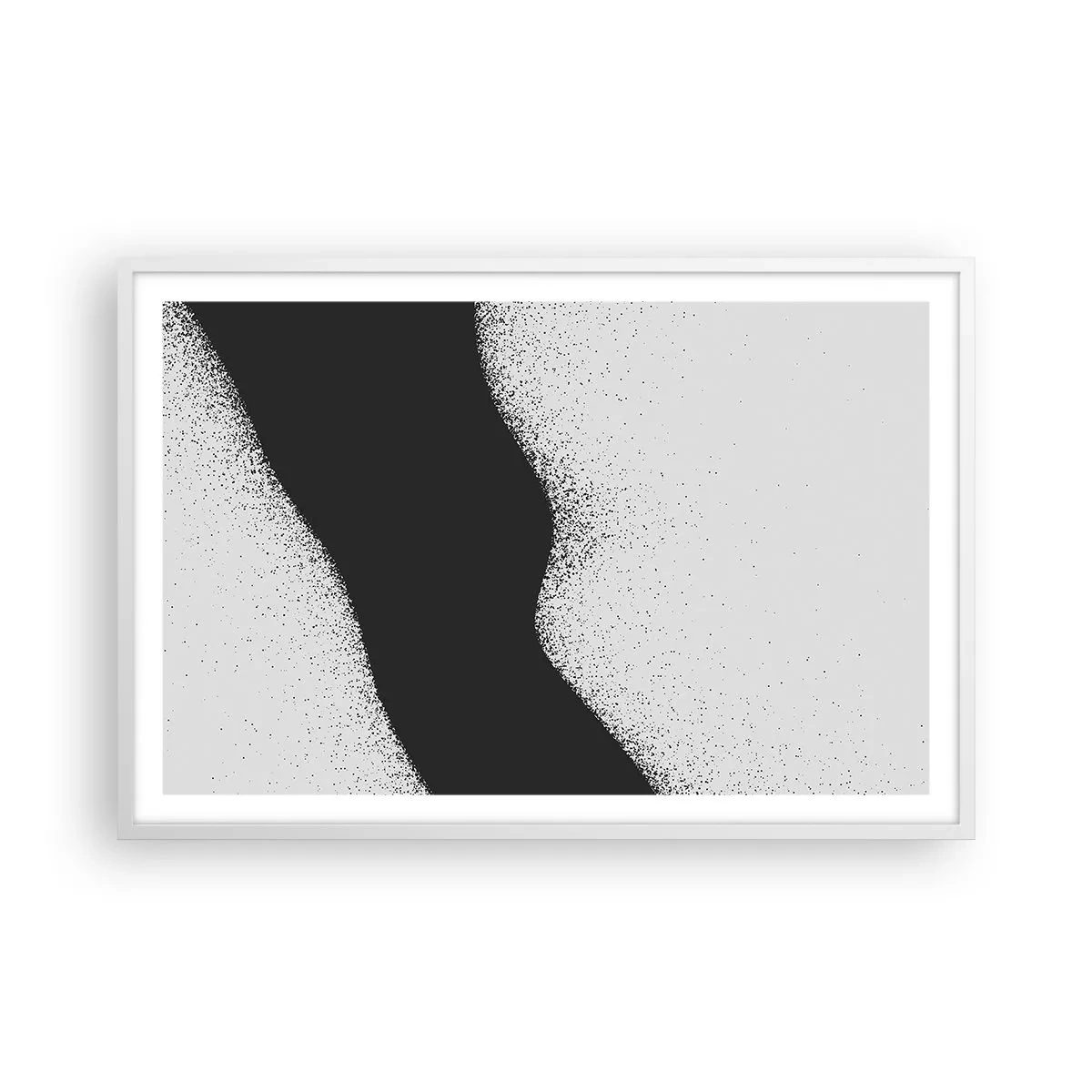 Plakat w białej ramie - Płynna równowaga - 91x61 cm