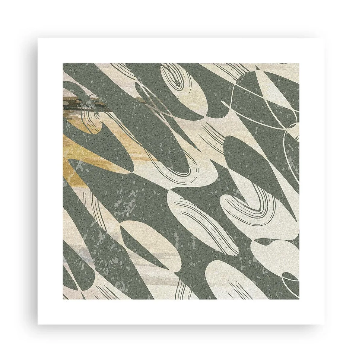 Plakat - Abstrakcja zrytmizowana - 40x40 cm