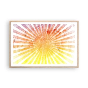 Plakat w ramie jasny dąb - Wschody i zachody - 91x61 cm