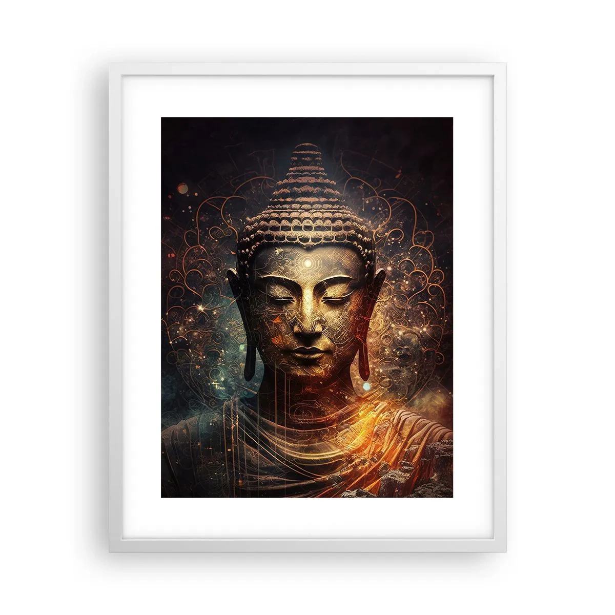 Plakat w białej ramie - Duchowa równowaga - 40x50 cm