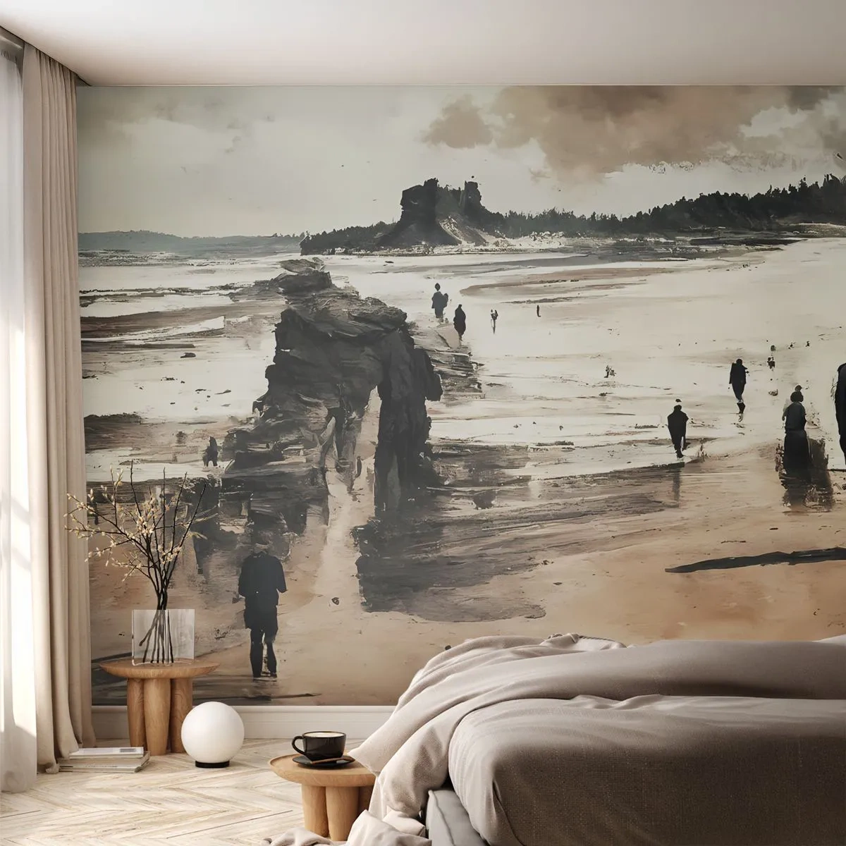 Fototapeta Premium Sand - Przywołani - Plaża, Ludzie, Sztuka - 100x70 cm