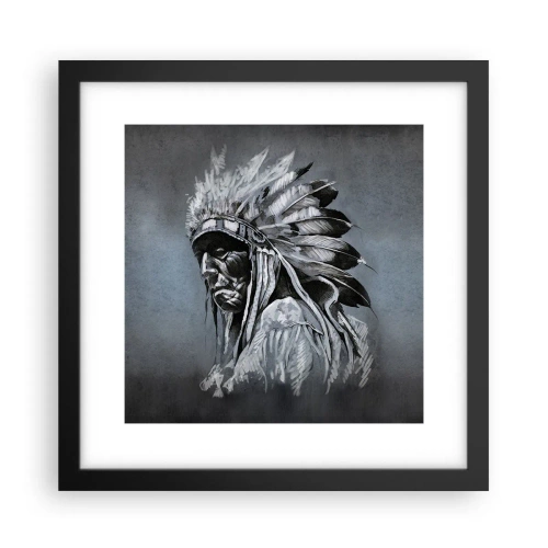 Plakat w czarnej ramie - Powrót do korzeni - 30x30 cm