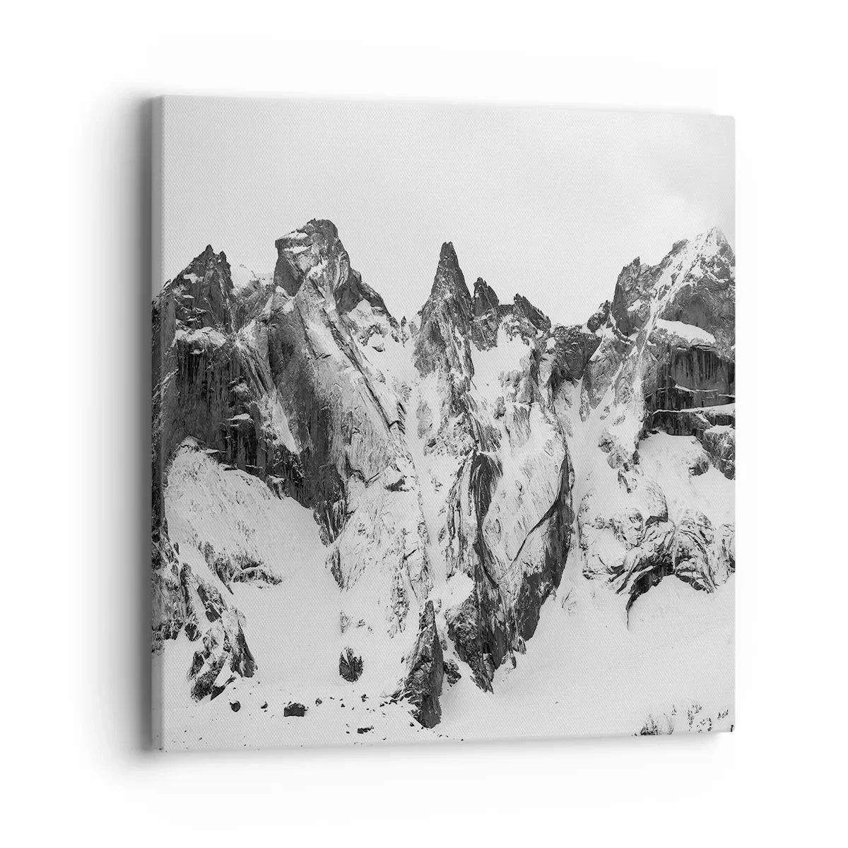 Obraz na płótnie - Granitowa groźna grań - 40x40 cm