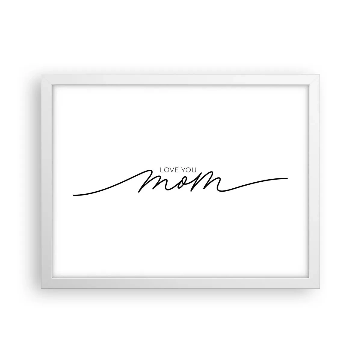 Plakat w białej ramie - Wielkie wzruszenie - 40x30 cm