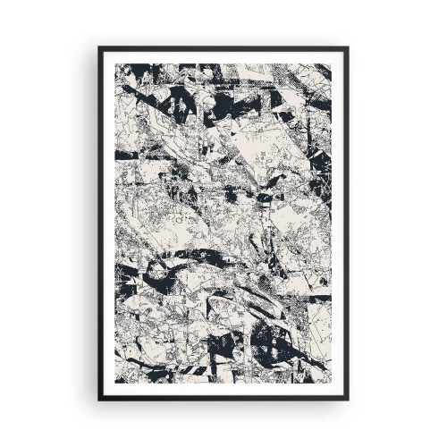 Plakat w czarnej ramie - Przenikanie przeciwieństw - 70x100 cm