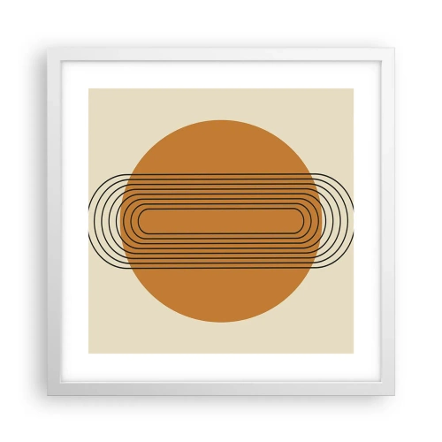 Plakat w białej ramie - Plan doskonały - 40x40 cm