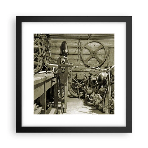 Plakat w czarnej ramie - W szopie wuja Władka - 30x30 cm