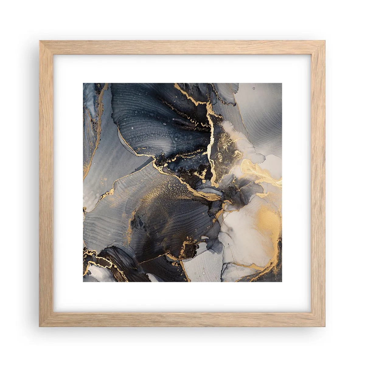 Plakat w ramie jasny dąb - Życie kamienia - 30x30 cm