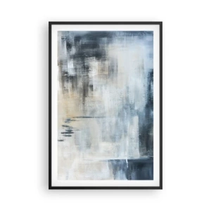 Plakat w czarnej ramie - Za zasłoną błękitu - 61x91 cm
