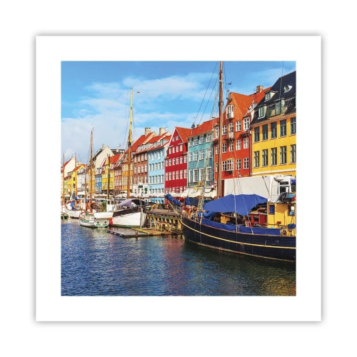 Plakat - Radosne nabrzeże - 40x40 cm