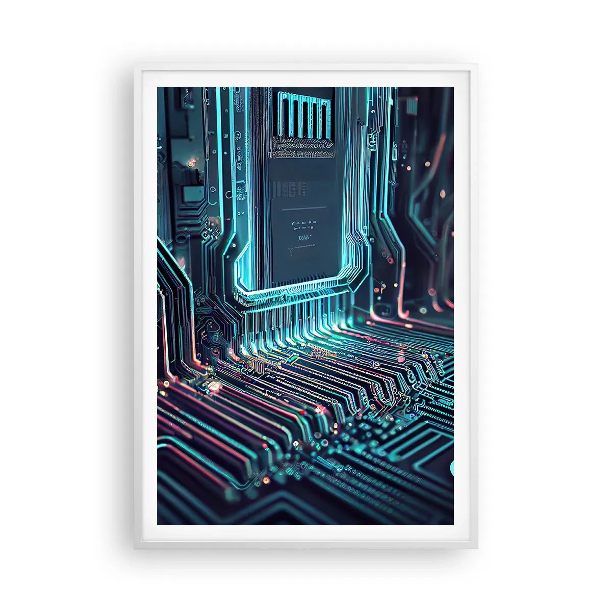 Plakat w białej ramie - Tak sobie myślę… - 70x100 cm