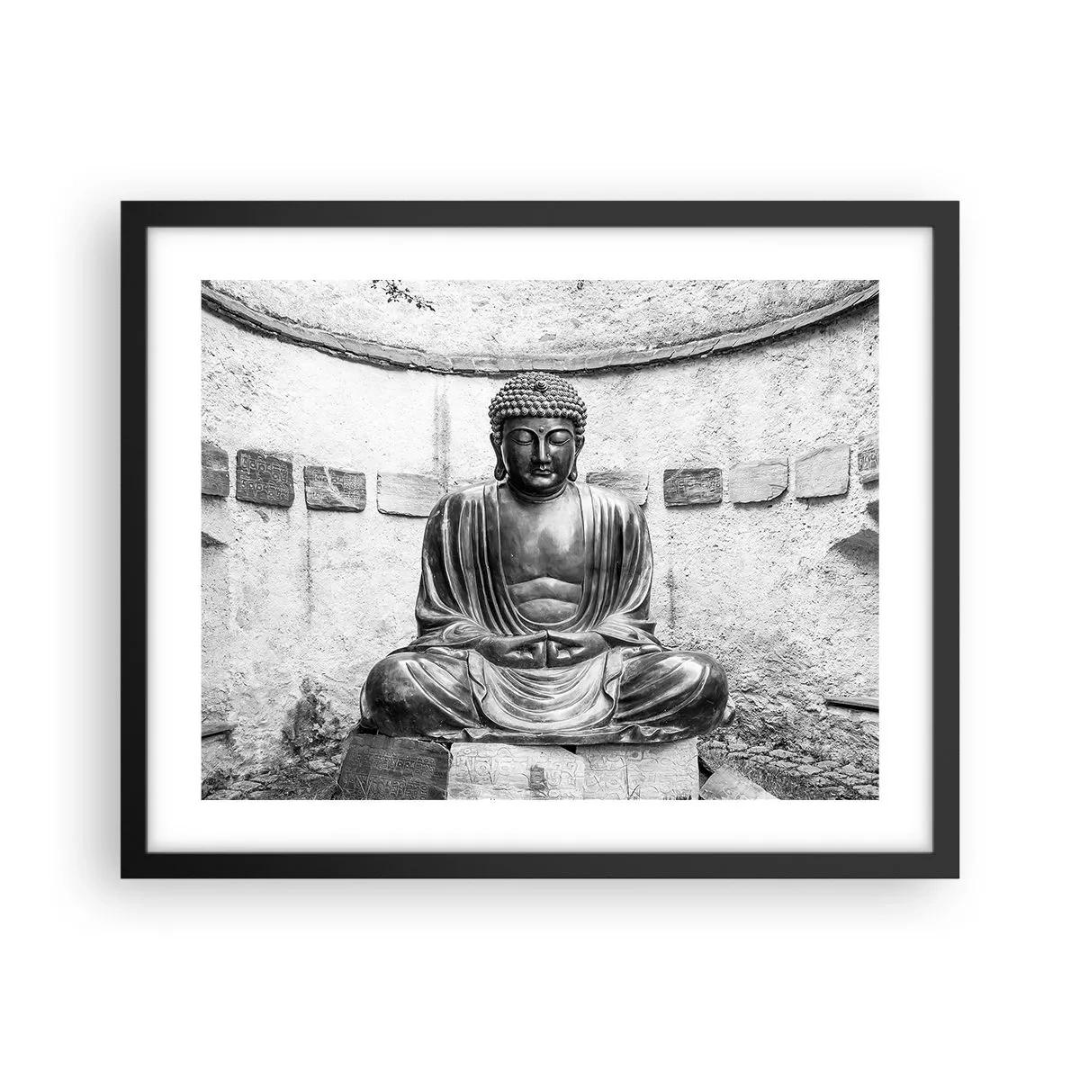 Plakat w czarnej ramie - U źródeł spokoju - 50x40 cm
