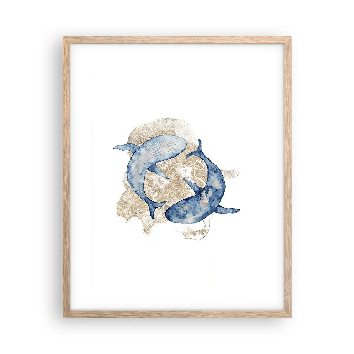 Plakat w ramie jasny dąb - Przyjaźń czy kochanie? - 40x50 cm