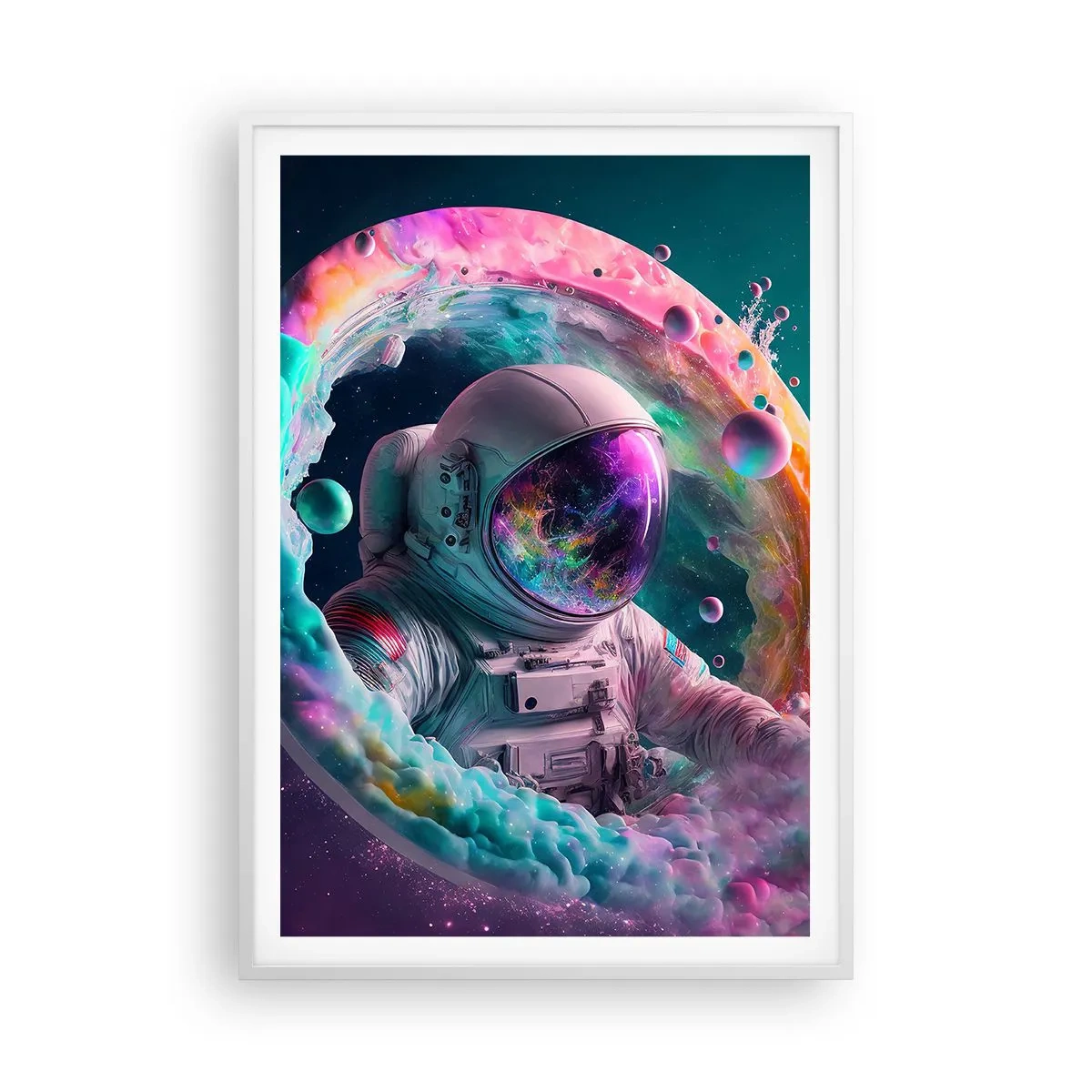 Plakat w białej ramie - Gwiezdne wrota - 70x100 cm