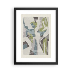 Plakat w czarnej ramie - Kompozycja za szybą - 30x40 cm