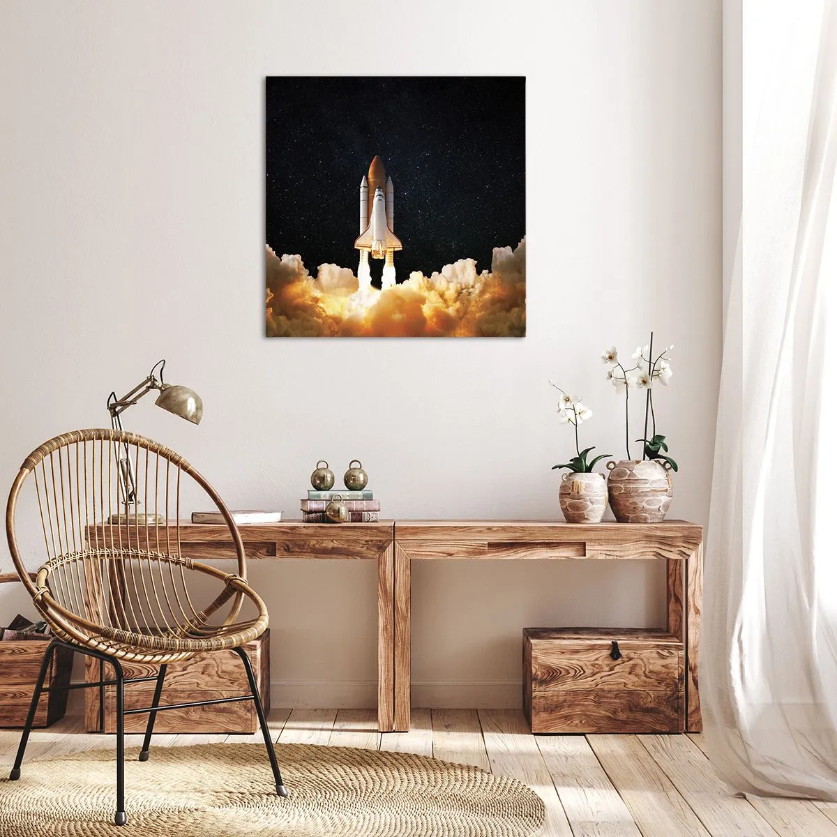 Obraz na płótnie - Ad astra! - 50x50 cm