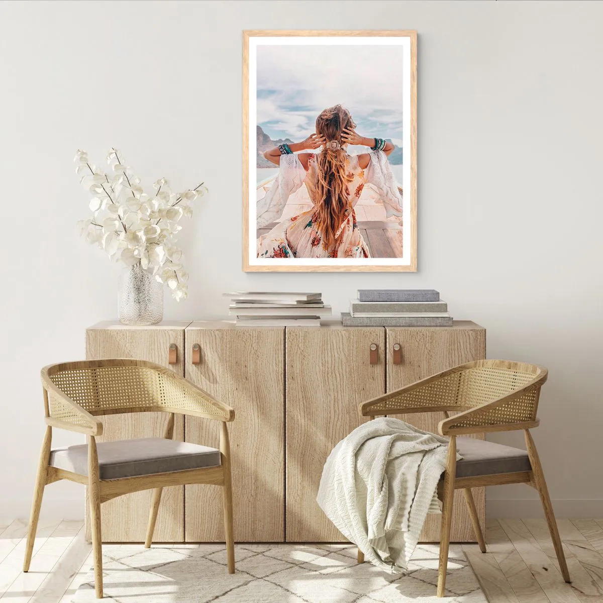 Plakat w ramie jasny dąb - W drodze ku szczęściu - 70x100 cm