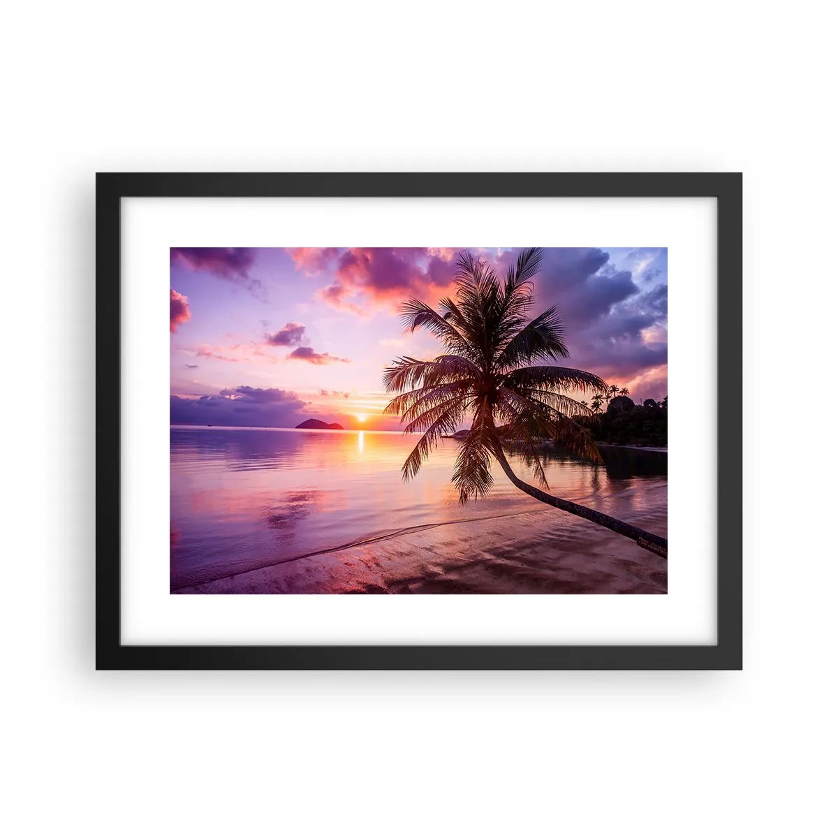 Plakat w czarnej ramie - Błogość aż po horyzont - 40x30 cm