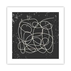 Plakat - Błądzenie myśli - 40x40 cm