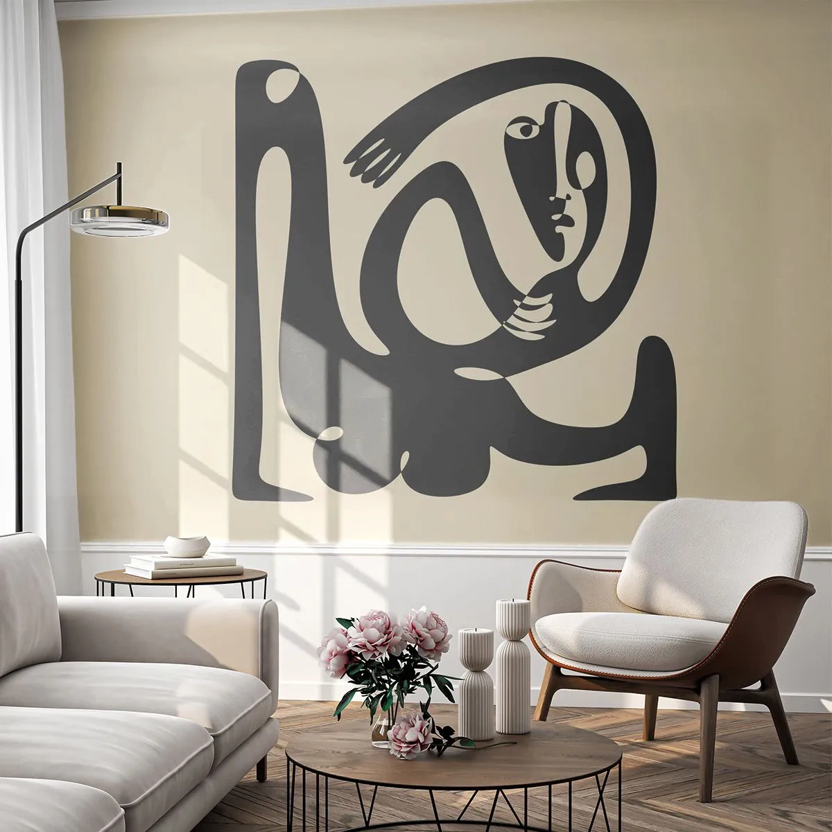 Fototapeta Samoprzylepna Deluxe Sticker - Prawie Picasso - Abstrakcja, Sztuka, Grafika - 250x175 cm