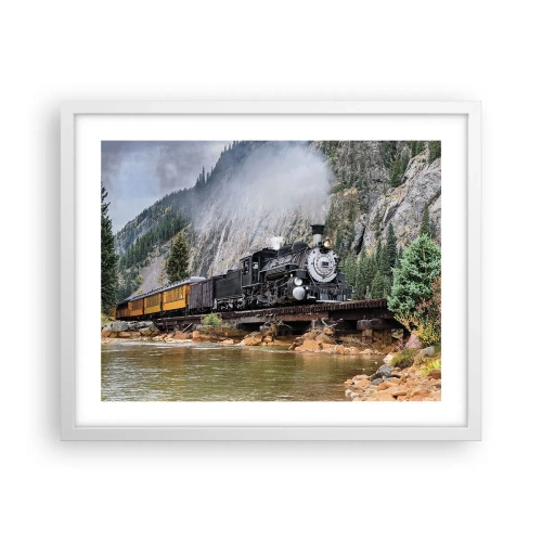 Plakat w białej ramie - A dokąd to? Dokąd? - 50x40 cm