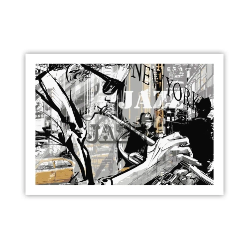 Plakat - W rytmie Nowego Jorku - 70x50 cm